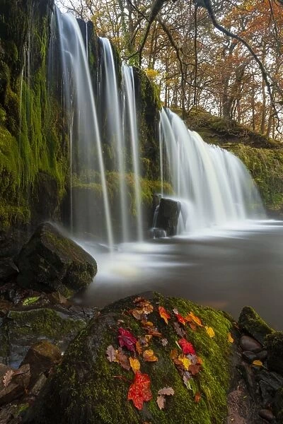 Sqwd Ddwli Waterfall, near Pontneddfechan, Afon Pyrddin, Powys, Brecon Beacons National Park