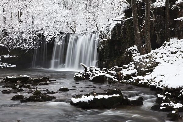 Sqwd dSnow, Sgwd Ddwli Waterfall, Brecon Beacons, Wales, United Kingdom, Europe