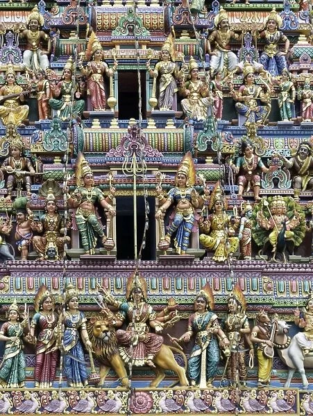 Sri Mariamman Hindu Temple, Singapore, Southeast Asia, Asia