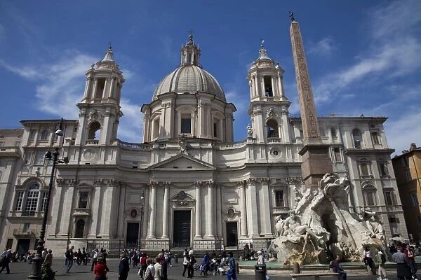 St. Agnese in Agone church and the Fountain of the Four Rivers, Piazza Navona