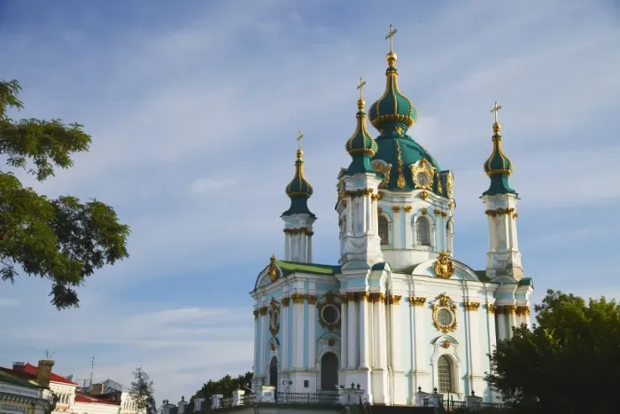 Framed Print : St. Andrews Church, Kiev, Ukraine, Europe Framed Print : St. Andrews Church, Kiev, Ukraine, Europe