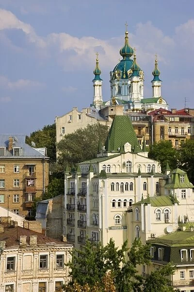 St. Andrews Orthodox Church, Podil, Kiev, Ukraine, Europe