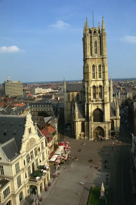 Framed Print : St. Baafskathedraal dating from the 15th century, Ghent, Belgium, Europe