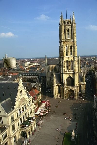 St. Baafskathedraal dating from the 15th century, Ghent, Belgium, Europe