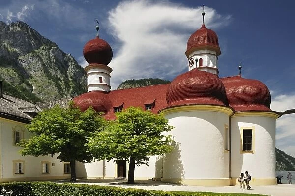 St. Bartholomae, Koenigssee, Berchtesgadener Land, Bavaria, Germany, Europe