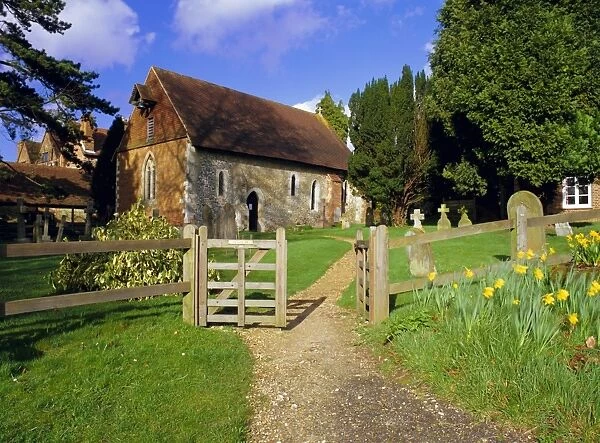 St. Bartholomews church, built circa 1060, the smallest church in Surrey