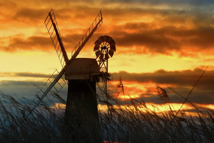 Framed Print : St. Benet's Mill, sunset, Norfolk Broads, Norfolk Framed Print : St. Benet's Mill, sunset, Norfolk Broads, Norfolk