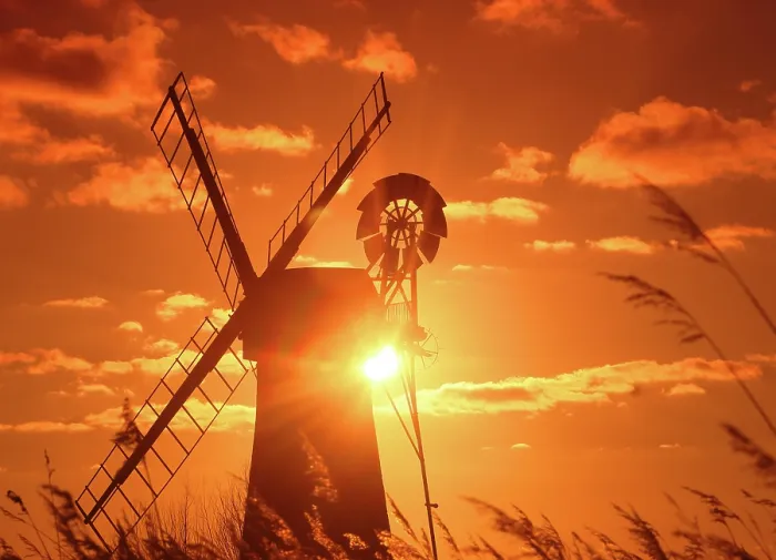 Framed Print : St. Benet's Mill, sunset, Norfolk Broads, Norfolk Framed Print : St. Benet's Mill, sunset, Norfolk Broads, Norfolk