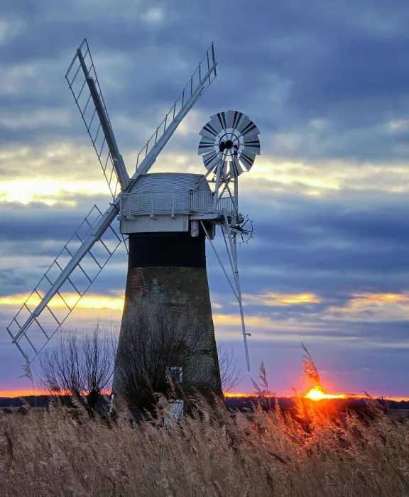 Framed Print : St. Benet's Mill at sunset, Norfolk Broads, Norfolk Framed Print : St. Benet's Mill at sunset, Norfolk Broads, Norfolk