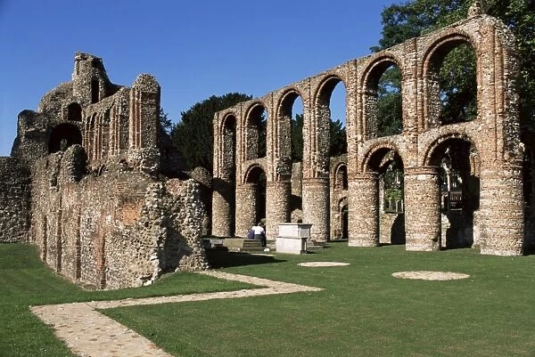 St. Botolphs Priory, dating from Norman times, Colchester, Essex, England
