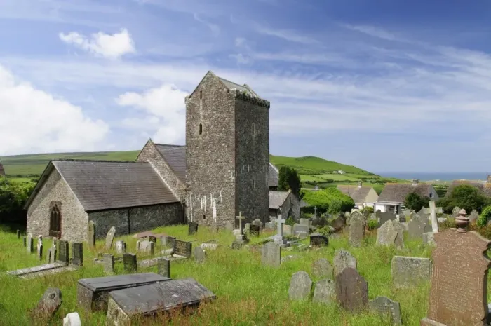 Framed Print : St. Cenydds Church, Llangennith, Gower, Wales, United Kingdom, Europe Framed Print : St. Cenydds Church, Llangennith, Gower, Wales, United Kingdom, Europe