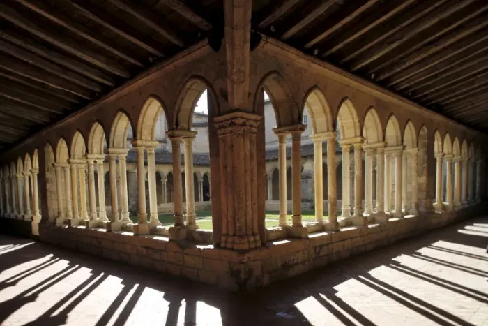 Framed Print : St. -Emilion collegiate church cloister, St. Emilion, Gironde, France, Europe Framed Print : St. -Emilion collegiate church cloister, St. Emilion, Gironde, France, Europe