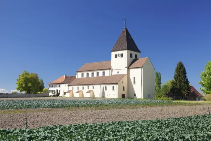 Framed Print : St. Georg church, Oberzell, UNESCO World Heritage Site, Reichenau Island, Lake Constance Framed Print : St. Georg church, Oberzell, UNESCO World Heritage Site, Reichenau Island, Lake Constance