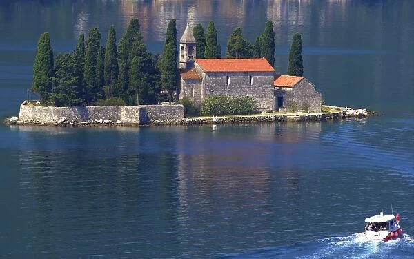St. George Island, Kotor Bay, UNESCO World Heritage Site, Montenegro, Europe