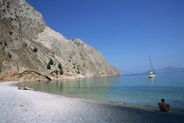 St. Georges Bay, Symi, Dodecanese, Greek Islands, Greece, Europe