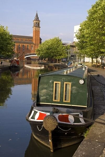 St. Georges church, Castlefield Canal, Manchester, England, United Kingdom, Europe