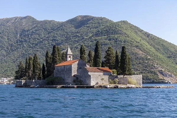 St. Georges Island, Bay of Kotor, UNESCO World Heritage Site, Montenegro, Europe