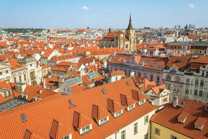 Framed Print : St. Giles Church (sv. Jilji) and red roofs of building in Old Town, UNESCO World Heritage Site, Prague, Czech Republic (Czecbia), Europe Framed Print : St. Giles Church (sv. Jilji) and red roofs of building in Old Town, UNESCO World Heritage Site, Prague, Czech Republic (Czecbia), Europe