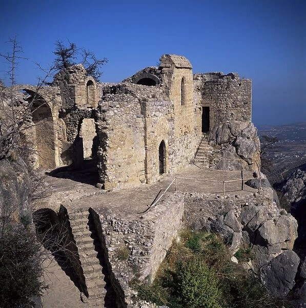 St. Hilarion, Byzantine monastery rebuilt as by Lusignans as a castle in the 11th century