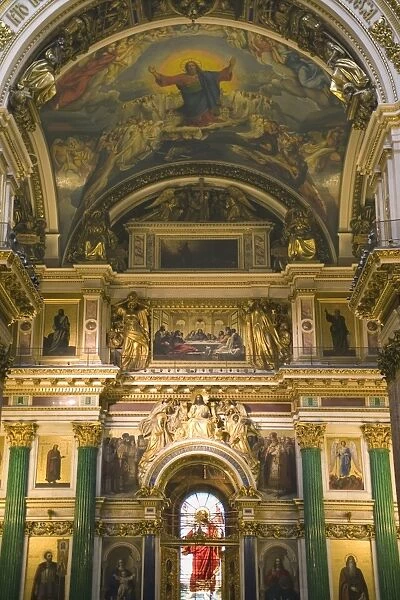 St. Isaacs catherdal interior, St. Petersburg, Russia, Europe
