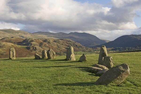 St. Johns in the Vale and the Helvellyn Range from Castlerigg Stone Circle