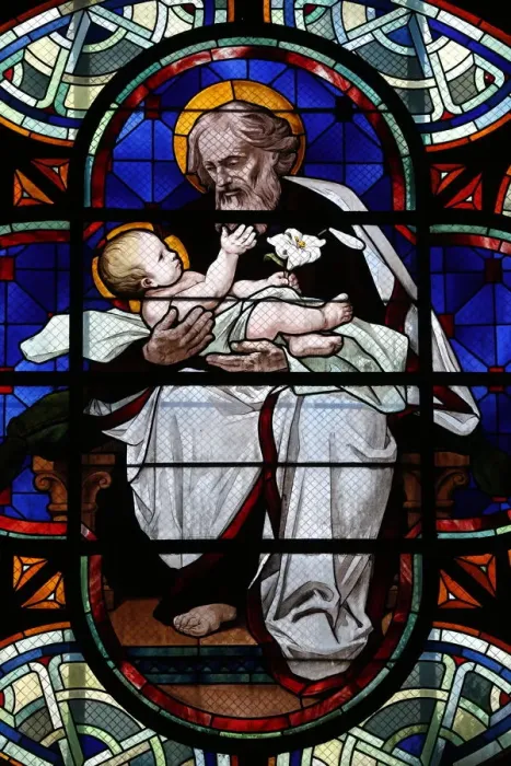 Framed Print : St. Joseph and the child Jesus, Paris, France, Europe Framed Print : St. Joseph and the child Jesus, Paris, France, Europe