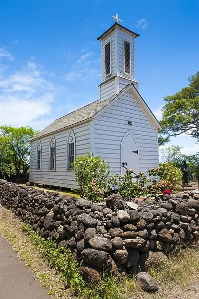 St. Josephs church, island of Molokai, Hawaii, United States of America, Pacific