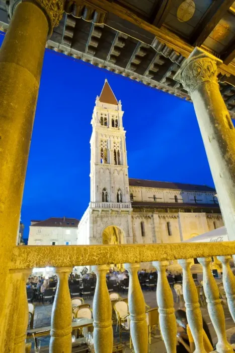 Framed Print : St. Lawrence Cathedral at night, Trogir, Dalmatian Coast, Croatia, Europe Framed Print : St. Lawrence Cathedral at night, Trogir, Dalmatian Coast, Croatia, Europe