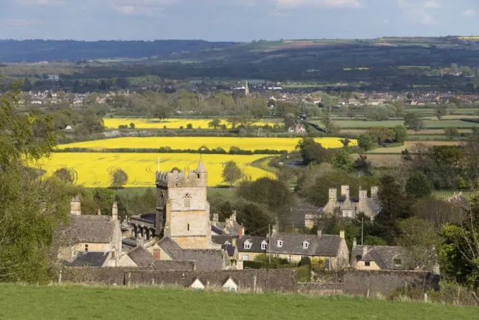 Framed Print : St. Lawrence church and oilseed rape fields, Bourton-on-the-Hill, Cotswolds, Gloucestershire Framed Print : St. Lawrence church and oilseed rape fields, Bourton-on-the-Hill, Cotswolds, Gloucestershire