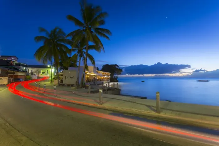 Framed Print : St. Lawrence Gap at dusk, Christ Church, Barbados, West Indies, Caribbean, Central Framed Print : St. Lawrence Gap at dusk, Christ Church, Barbados, West Indies, Caribbean, Central