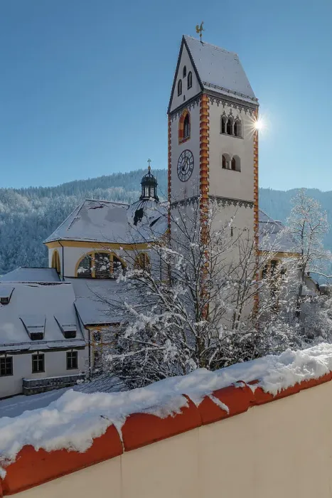 Framed Print : St. Mang Monastery, Fussen, Swabia, Bavarian Alps, Bavaria, Germany, Europe Framed Print : St. Mang Monastery, Fussen, Swabia, Bavarian Alps, Bavaria, Germany, Europe