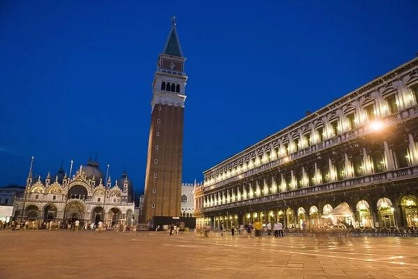 St. Marks Cathedral and Campanile in early evening, St
