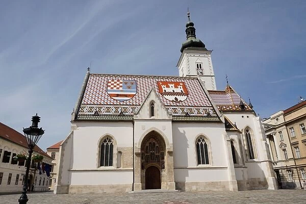 St. Marks church on the Market Square, Government Quarter, Upper Town, Zagreb, Croatia