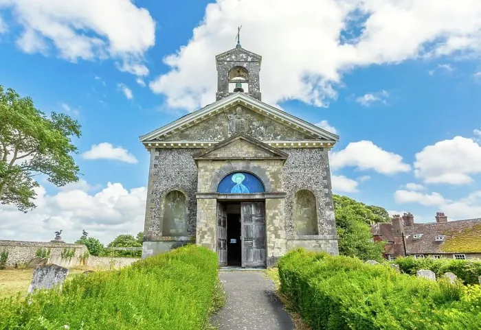 Framed Print : St. Mary the Virgin Church, dating from the 1760s, Glynde, East Sussex, England, United Kingdom, Europe