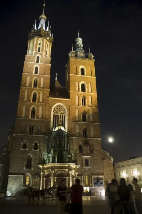 Framed Print : St. Marys church or basilica at night Framed Print : St. Marys church or basilica at night
