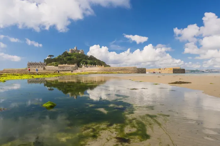 Framed Print : St. Michaels Mount, Marazion, Cornwall, England, United Kingdom, Europe