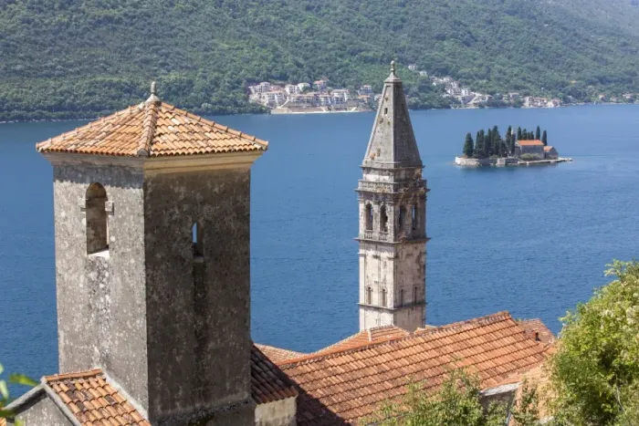Framed Print : St. Nicholas Church and St. Georges Island in the background, Perast, Bay of Kotor, UNESCO World Heritage Site, Montenegro, Europe Framed Print : St. Nicholas Church and St. Georges Island in the background, Perast, Bay of Kotor, UNESCO World Heritage Site, Montenegro, Europe