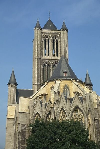 St. Niklskerk, dating from the 13th century, Ghent, Belgium, Europe