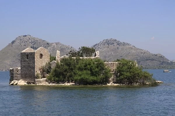 St. Nikola monastery and island, Skadar Lake, Montenegro, Europe