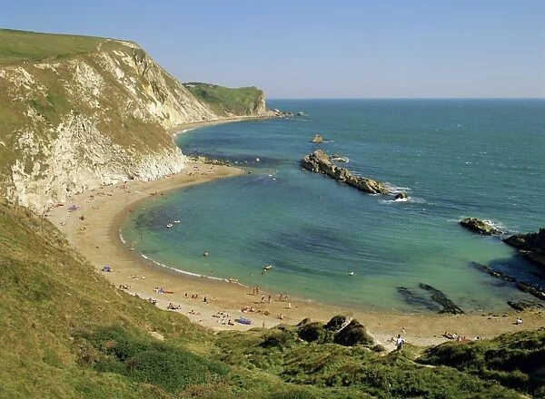 St. Oswalds Bay on the coast, Dorset, England, UK, Europe