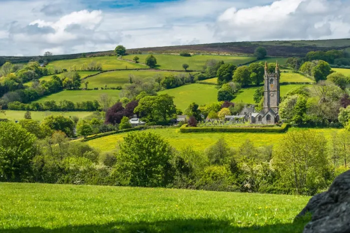 Framed Print : St. Pancras Church, Widecombe in the Moor village, in the Dartmoor National Park, Devon Framed Print : St. Pancras Church, Widecombe in the Moor village, in the Dartmoor National Park, Devon