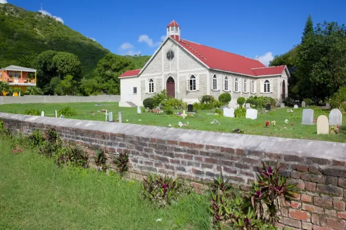 Framed Print : St. Pauls Anglican Church near St. Johns, Antigua, Leeward Islands, West Indies, Caribbean, Central America Framed Print : St. Pauls Anglican Church near St. Johns, Antigua, Leeward Islands, West Indies, Caribbean, Central America