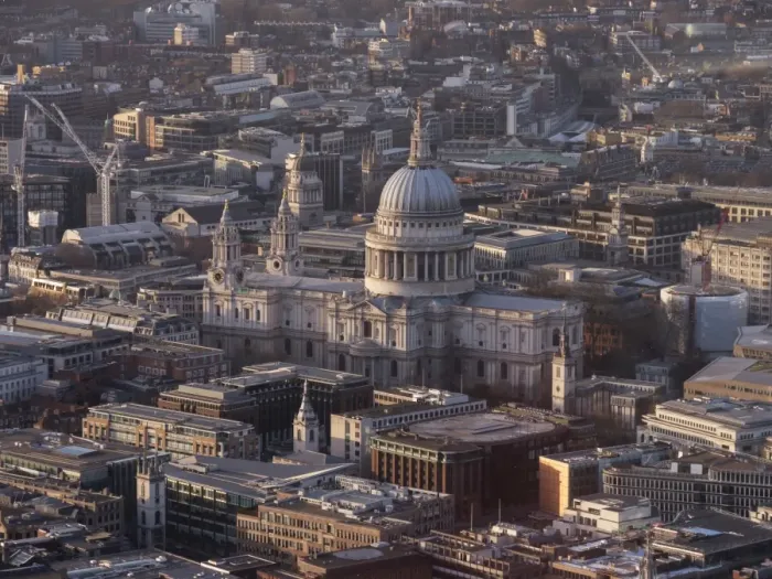 Framed Print : St. Pauls Cathedral from above, London, England, United Kingdom, Europe Framed Print : St. Pauls Cathedral from above, London, England, United Kingdom, Europe