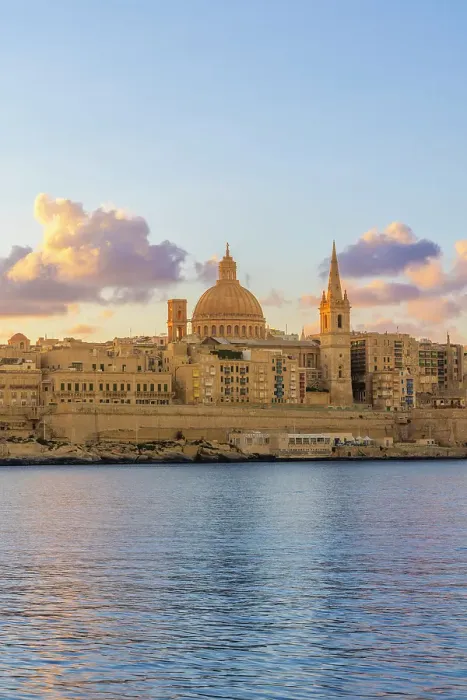 Framed Print : St. Pauls Pro-Cathedral and The Basilica of Our Lady of Mount Carmel, Marsamxett Harbour, Valletta, Malta Framed Print : St. Pauls Pro-Cathedral and The Basilica of Our Lady of Mount Carmel, Marsamxett Harbour, Valletta, Malta