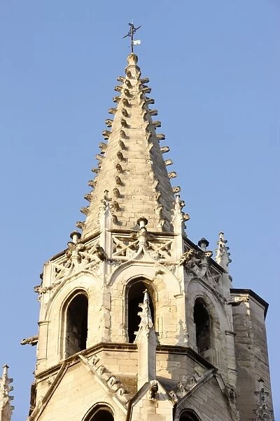 St. Peters church spire, Avignon, Vaucluse, France, Europe