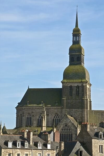 St. Sauveur Basilica, flamboyant gothic, Dinan, Brittany, France, Europe