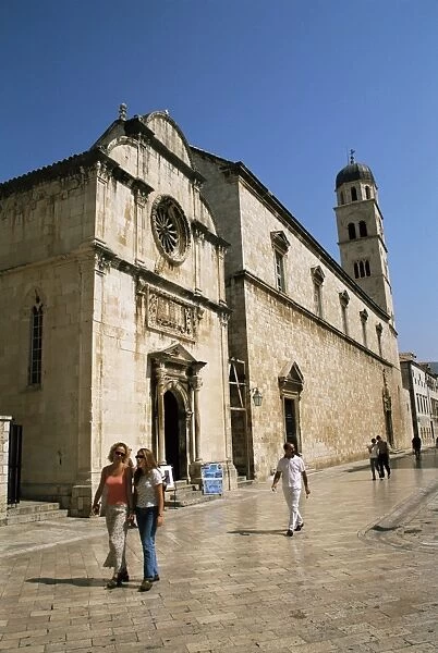 St. Saviours church, Stradun, Dubrovnik, Dalmatia, Croatia, Europe
