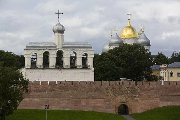 St. Sophia Cathedral and Bell Tower, Kremlin, UNESCO World Heritage Site, Veliky Novgorod