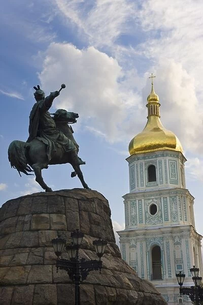 St. Sophia Cathedral, UNESCO World Heritage Site, and Bohdan Khmelnytsky statue