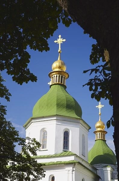 Detail of St. Sophias Cathedral, UNESCO World Heritage Site, Kiev, Ukraine, Europe